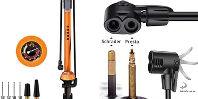 GOBKO High-Pressure Bike Floor Pump (Presta/Schrader, 160PSI)

