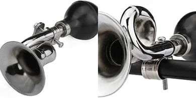 Retro Metal Horn: Loud Siren for Bikes, Carts, & More