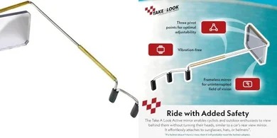 Active Mirror: Rearview for Sunglasses, Helmets, & Visors