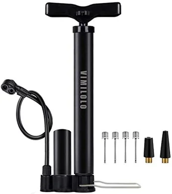 VIMILOLO Portable Bike Pump: 160PSI Presta/Schrader Valve