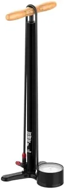 Lezyne Steel HV Floor Pump: High-Volume, Accurate Gauge, 100 PSI
