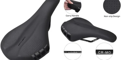 Fifty-Fifty Comfort MTB Seat: Lightweight, Waterproof, Men & Women
