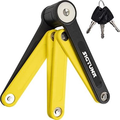 SIGTUNA 8mm Hardened Steel Folding Bike Lock: Secure & Scratch-Resistant
