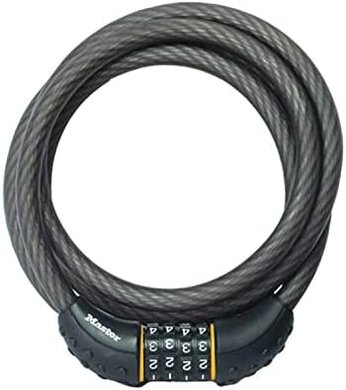 Master Lock 6ft Black Combination Bike Cable Lock (8122D)

