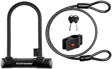 Schwinn Heavy-Duty Bike Locks: U-Locks, Key Locks, Lighted Options