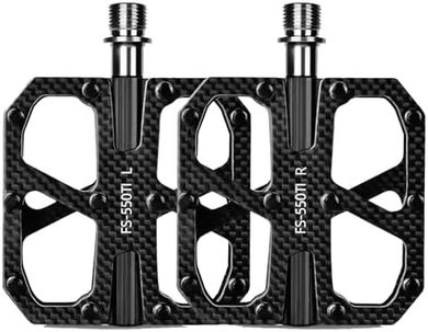 Lightweight T800 Carbon Fiber Bike Pedals with Titanium Core