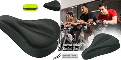 Comfortable Gel Bike Seat Cover for Indoor & Outdoor Cycling