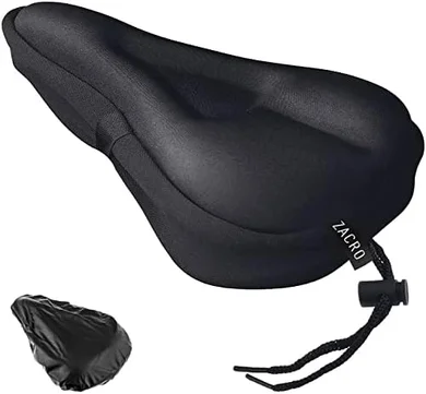 Zacro Gel Bike Seat Cushion: Comfort for Men & Women, Peloton Compatible