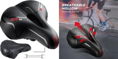 Comfortable Gel Bicycle Seat: Shock Absorbing & Breathable