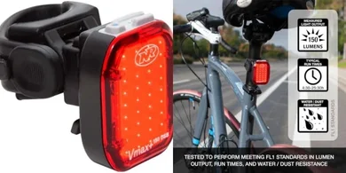 NiteRider Vmax+ 150 Lumen USB Rechargeable Bike Tail Light

