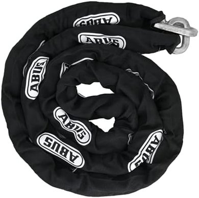 ABUS 6-foot hardened steel security chain (3/8" thick) for bikes, containers, & more.
