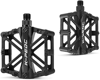 Lightweight Aluminum Alloy MTB Platform Pedals with Anti-Skid Pins