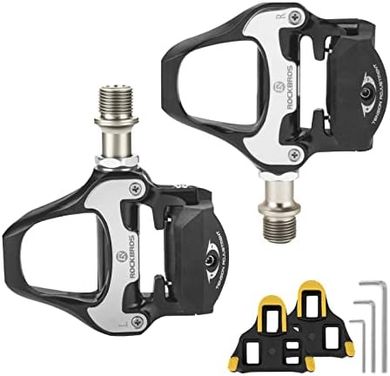 ROCKBROS Lightweight SPD-SL Clipless Road Bike Pedals with Cleats