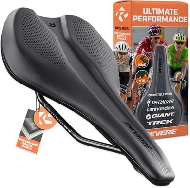 Revere High-Performance Saddle: Ergonomic, Low-Profile Comfort for Road, Gravel & MTB.