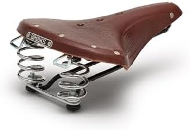 Brooks B67 Leather Bike Saddle: Suspended Comfort
