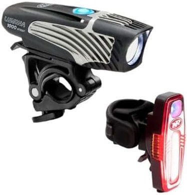 NiteRider Lumina 1000 Boost Bike Light Combo: Rechargeable LED, Water-Resistant