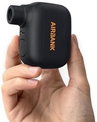 AIRBANK Mini Electric Bike Pump: Portable, Rechargeable, 100 PSI