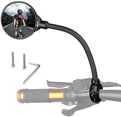 Universal Bike Convex Mirror: Rotatable, Adjustable, Shockproof